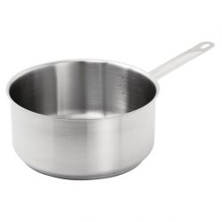 Vogue Stainless Steel Saucepan With Lid 24cm