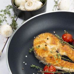 Vogue Cook Like A Pro 3-Piece Aluminium Non-Stick Frying Pan and Saut Pan Set