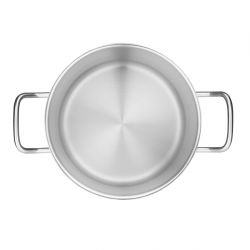 Vogue Stainless Steel Deep Stock Pot 24cm