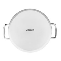 Vogue Stainless Steel Deep Stock Pot 24cm