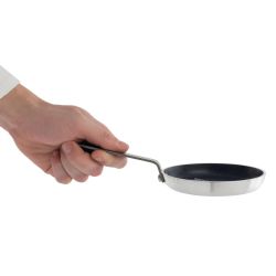 Vogue Aluminium Non-Stick Teflon Blinis Pan 12cm
