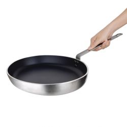 Vogue Non Stick Teflon Platinum Plus Aluminium Oval Frying Pan 400mm