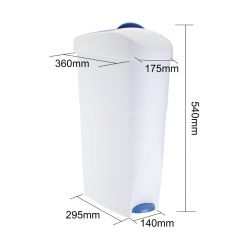 Jantex Sanitary Pedal Bin 18Ltr