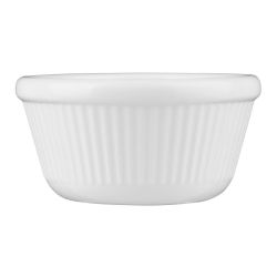 Olympia Kristallon Melamine Fluted Ramekins White 70mm (12 pack)