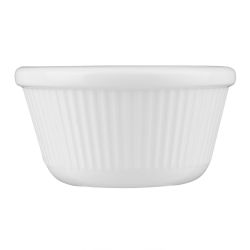 Olympia Kristallon Melamine Fluted Ramekins White 76mm (12 pack)