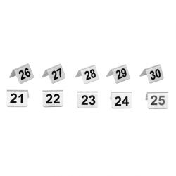 Olympia Stainless Steel Table Numbers 21-30 (10 Pack)
