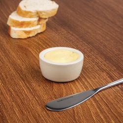 Olympia Ivory Butter Dish 56mm (12 pack)