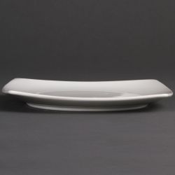 Olympia Whiteware Rounded Square Plates 185mm (12 Pack)