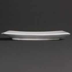 Olympia Whiteware Rounded Square Plates 240mm (12 Pack)