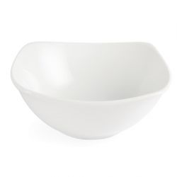 Olympia Whiteware Rounded Square Bowls 140mm (12 Pack)