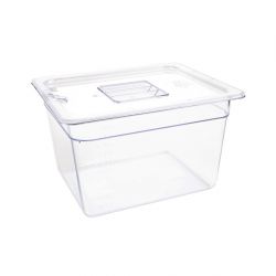 Vogue Polycarbonate 1/2 Gastronorm Container Clear