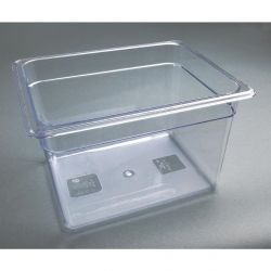 Vogue Polycarbonate 1/2 Gastronorm Container Clear
