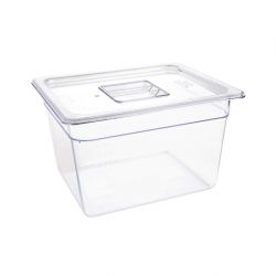 Vogue Polycarbonate 1/2 Gastronorm Container Clear