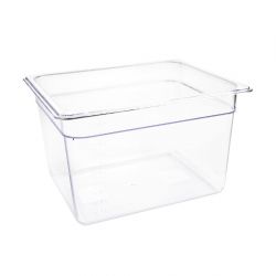 Vogue Polycarbonate 1/2 Gastronorm Container Clear