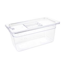 Vogue Polycarbonate 1/3 Gastronorm Container Clear