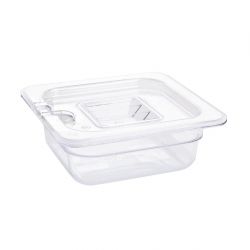 Vogue Polycarbonate 1/6 Gastronorm Container 65mm Clear