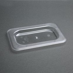 Vogue Polycarbonate 1/9 Gastronorm Lid Clear