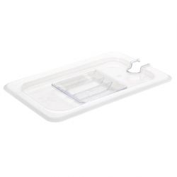 Vogue Polycarbonate 1/4 Gastronorm Lid Notched