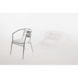 Bolero Aluminium Stacking Chairs (4 pack)