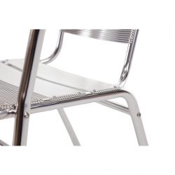 Bolero Aluminium Stacking Chairs (4 pack)