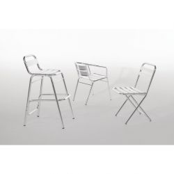Bolero Aluminium Stacking Chairs (4 pack)