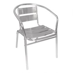 Bolero Aluminium Stacking Chairs (4 pack)