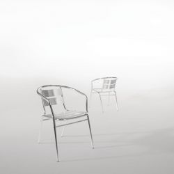 Bolero Aluminium Stacking Chairs (4 pack)