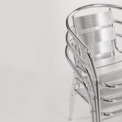 Bolero Aluminium Stacking Chairs (4 pack)