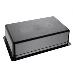 Vogue Polycarbonate 1/1 Gastronorm Container 150mm Black