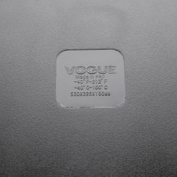 Vogue Polycarbonate 1/1 Gastronorm Container 150mm Black