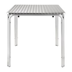 Bolero Square Stacking Table Stainless Steel 700mm