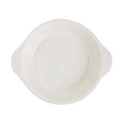Vogue Black Cast Iron Round Gratin Dish 400ml