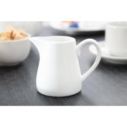 Olympia Whiteware Cream and Milk Jugs 212ml (6 Pack)