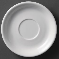 Olympia Whiteware Cappuccino Saucers 180mm (12 Pack)