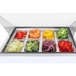 Polar U-Series Single Door Mega Top Prep Counter Fridge 154Ltr