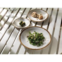 Steelite Craft Melamine Coupe Plates White 254mm (6 Pack)