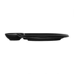 Steelite Hermosa Black Round Chip and Dip Pots 241x203mm (Pack of 6)