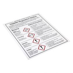 Vogue COSHH Regulations Sign