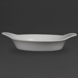 Olympia Whiteware Round Eared Dishes 220mm (6 Pack)