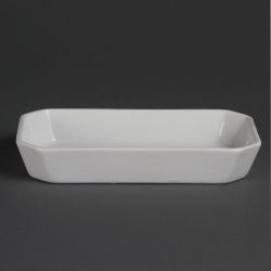 Olympia Whiteware Rectangular Hors d'Oeuvre Dishes 235x 122mm (6 Pack)