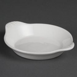 Olympia Whiteware Round Eared Dishes 170 x 140mm (6 Pack)