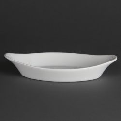 Olympia Whiteware Oval Eared Dishes 262mm (6 Pack)