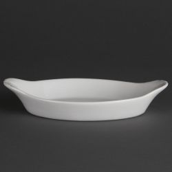 Olympia Whiteware Oval Eared Dishes 204mm (6 Pack)