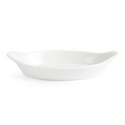Olympia Whiteware Oval Eared Dishes 204mm (6 Pack)