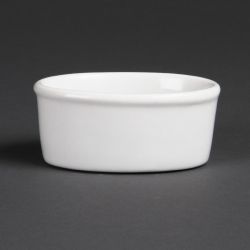 Olympia Whiteware Oval Ramekins 105mm (12 Pack)