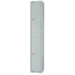 Elite Two Door 300mm Deep Lockers Grey