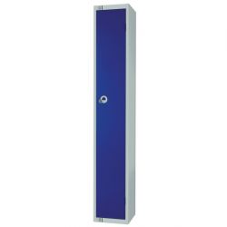 Elite Single Door 300mm Deep Lockers Blue