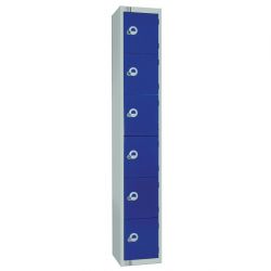 Elite Six Door 300mm Deep Lockers Blue