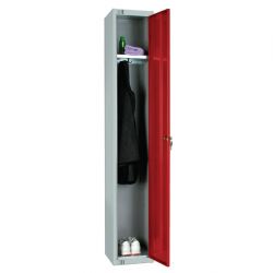 Elite Single Door 450mm Deep Lockers Red