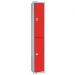 Elite Two Door 300mm Deep Lockers Red
